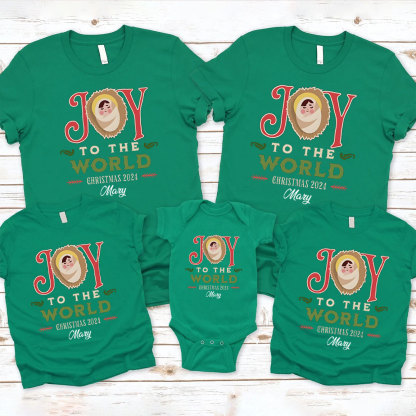 Personalized Joy To The Lord Christmas Family Matching Shirts