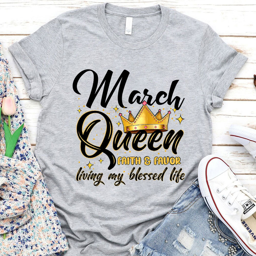 Personalized Living My Blessed Life Christian T-Shirt