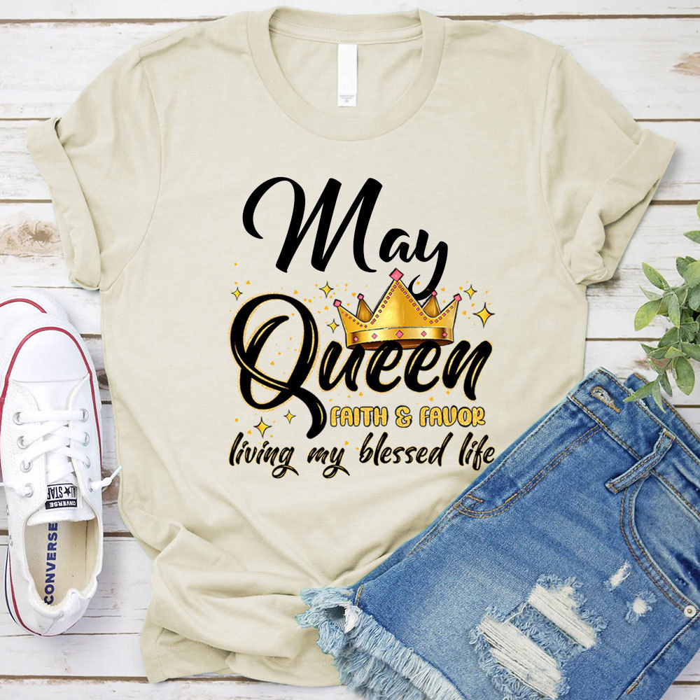 Personalized Living My Blessed Life Christian T-Shirt