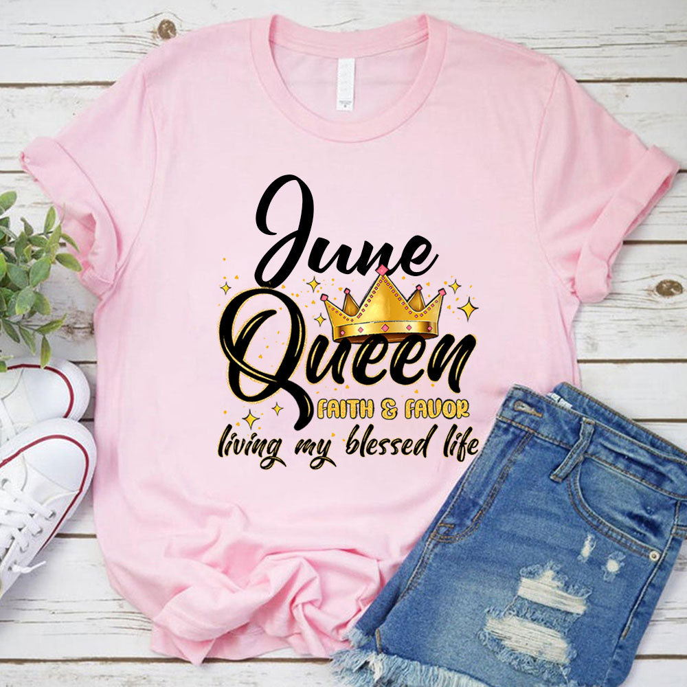 Personalized Living My Blessed Life Christian T-Shirt