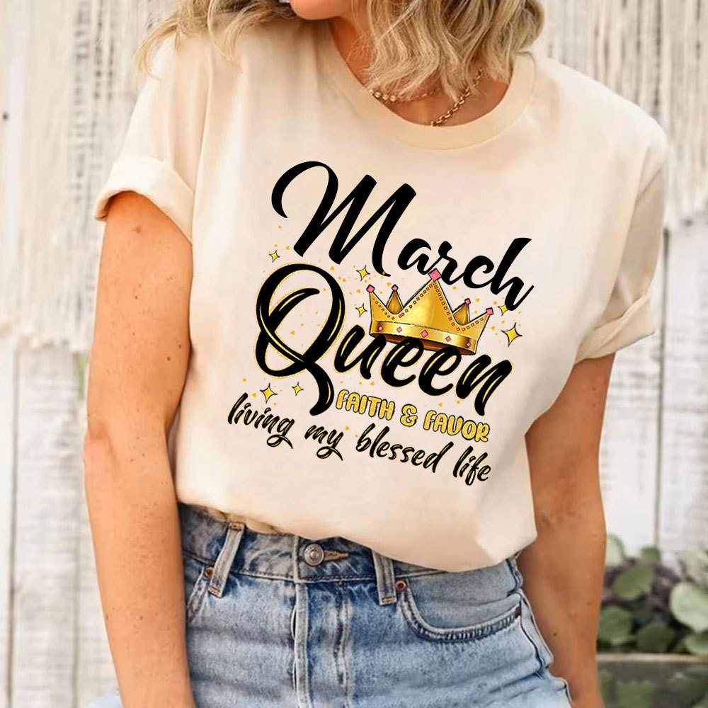 Personalized Living My Blessed Life Christian T-Shirt