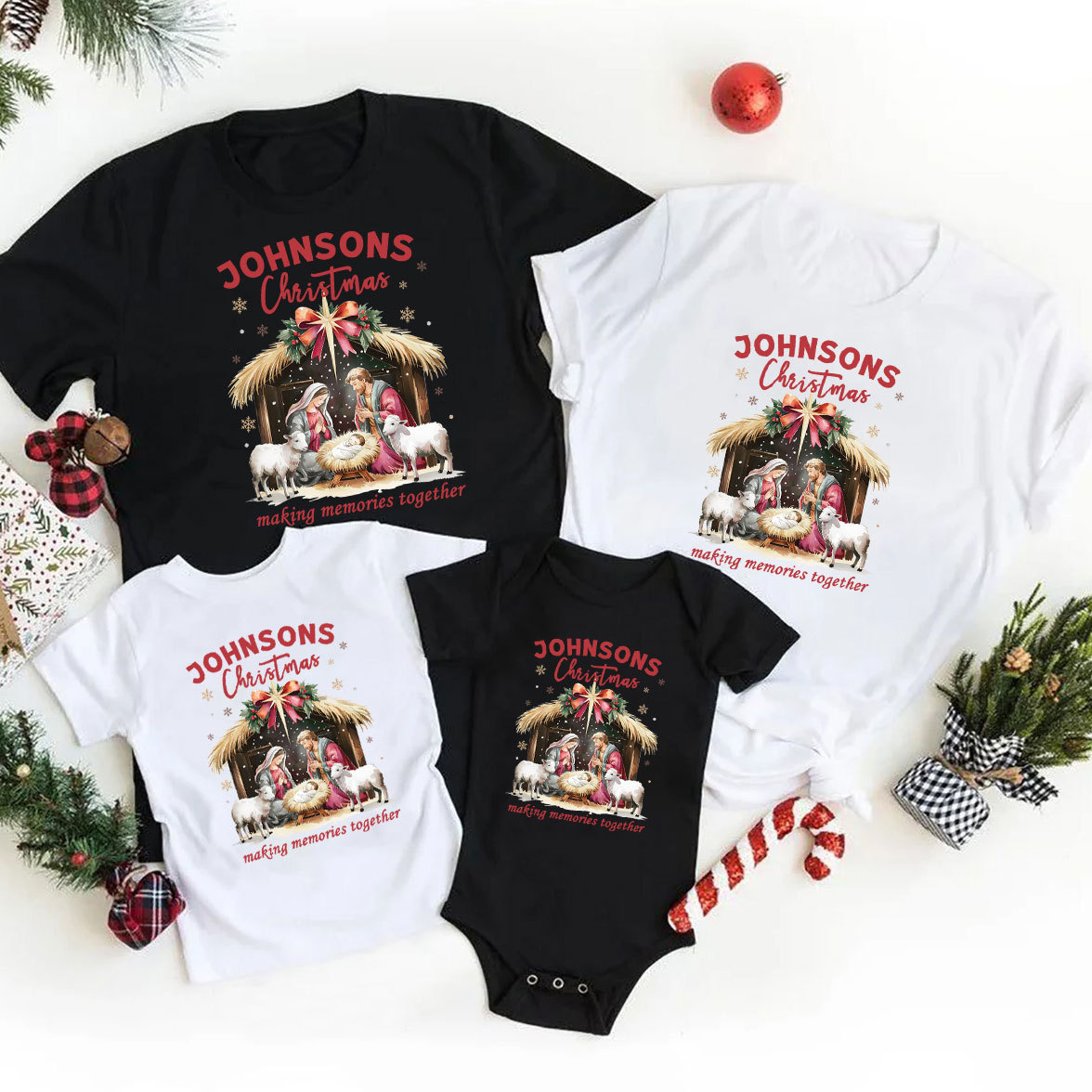 Personalized Making Memories Together Family Matching Shirts