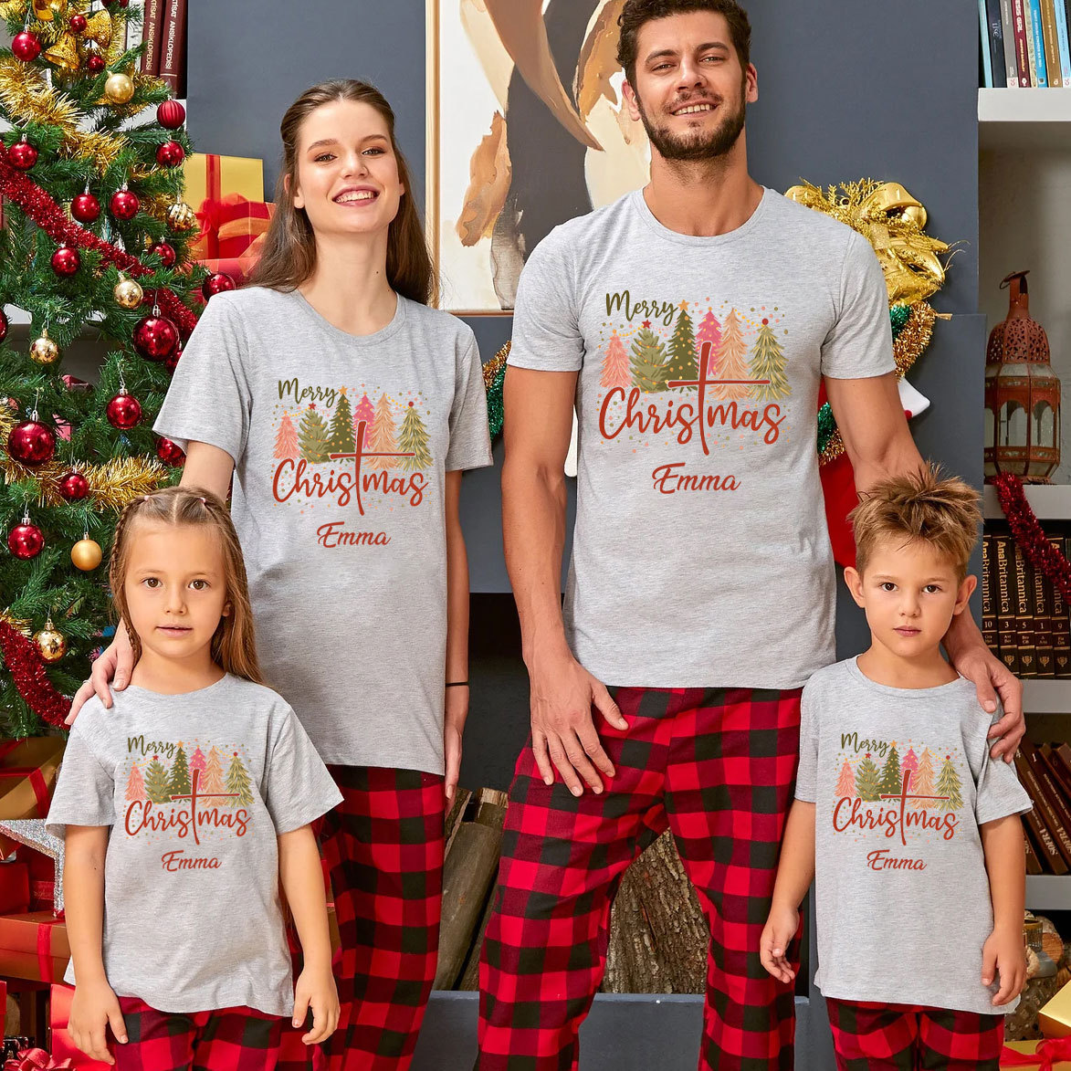 Personalized Merry Christmas Family Matching Shirts 