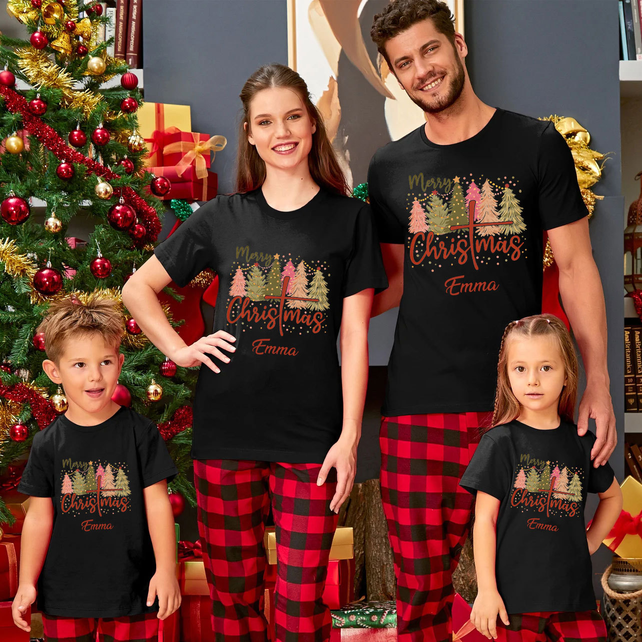 Personalized Merry Christmas Family Matching Shirts 