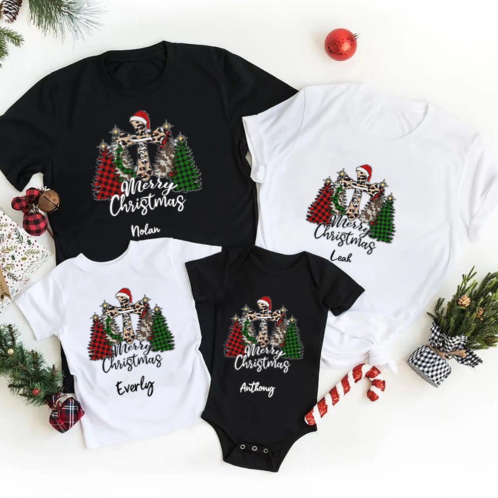 Personalized Merry Christmas Family Matching Shirts