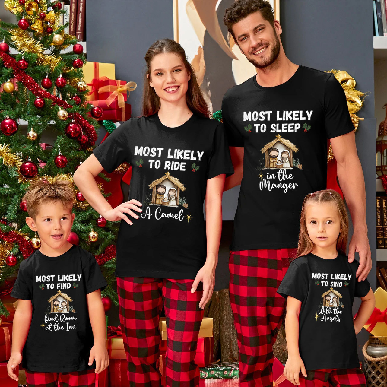 Personalized Most Likely Christmas Family Matching Shirts