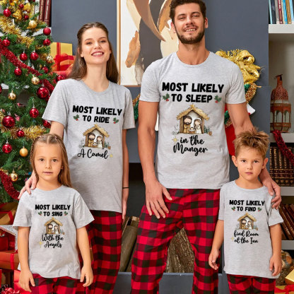 Personalized Most Likely Christmas Family Matching Shirts