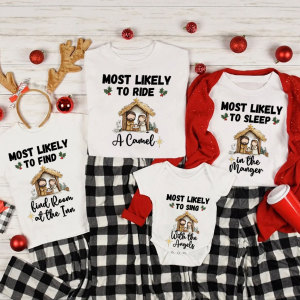 Image of Personalized Most Likely Christmas Family Matching Shirts