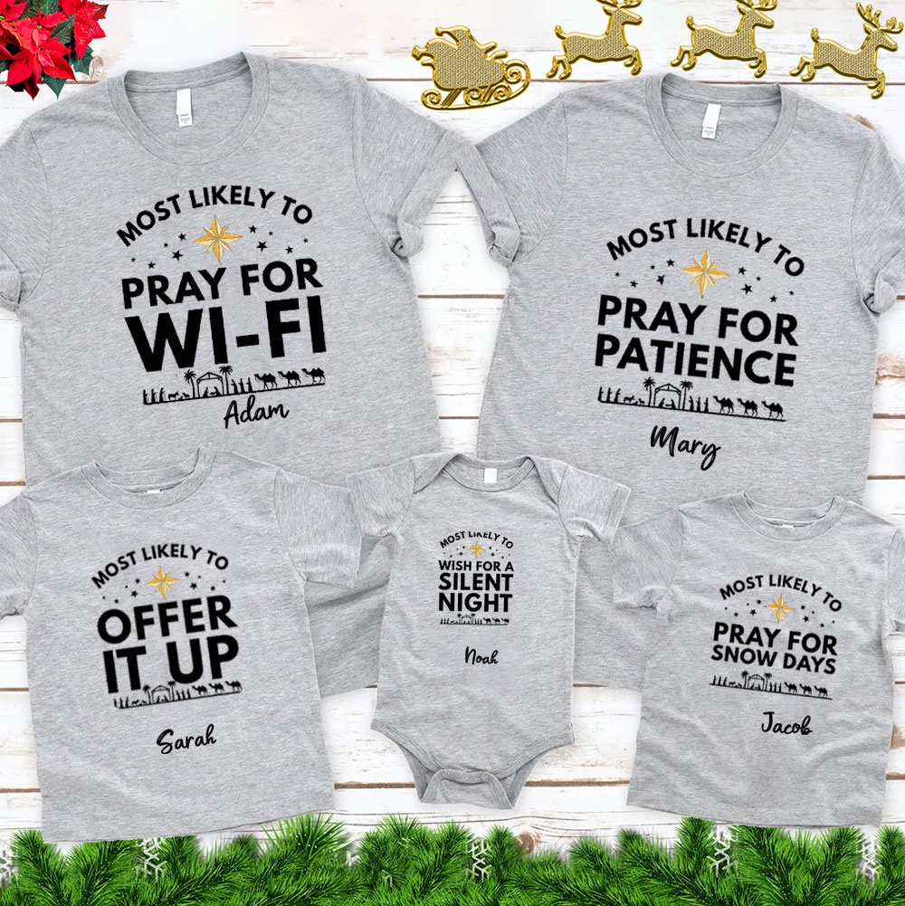 A Thrill Of Hope The Weary World Rejoice Christmas Family Matching Shirts Sale - GuidingCross