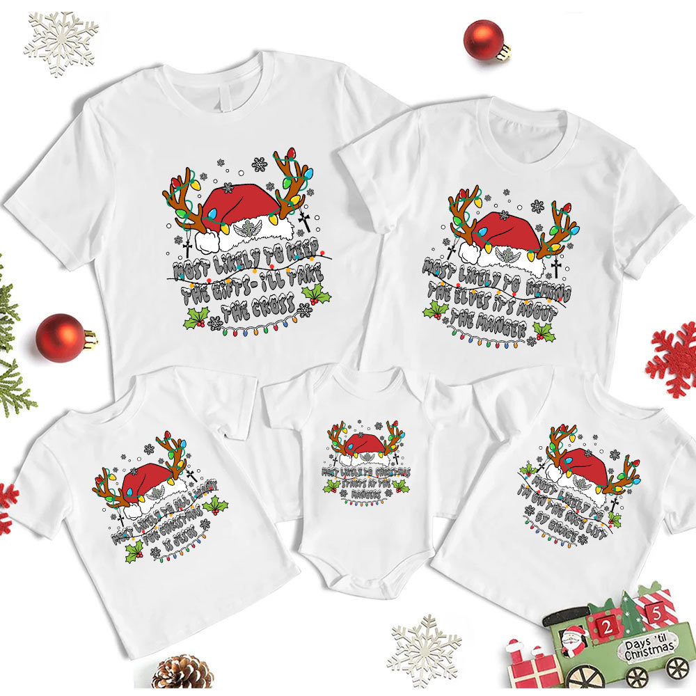 Personalized Most Likely To Christmas Family Matching Shirts