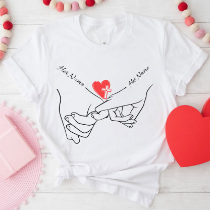 Personalized Name Christian Couple T-shirt