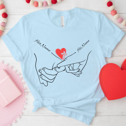 Personalized Name Christian Couple T-shirt
