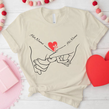 Personalized Name Christian Couple T-shirt