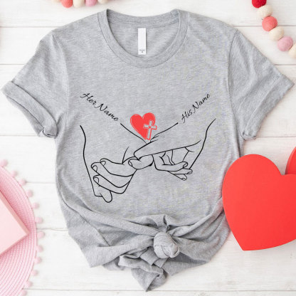Personalized Name Christian Couple T-shirt