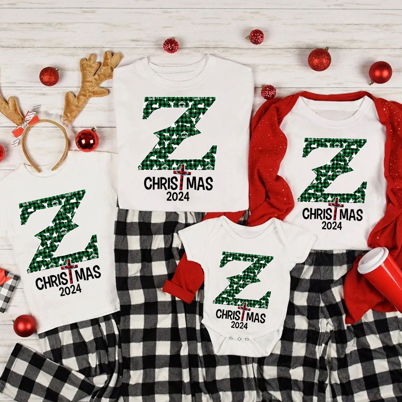 Personalized Name Christmas Christian Family Matching Shirts Sale - GuidingCross