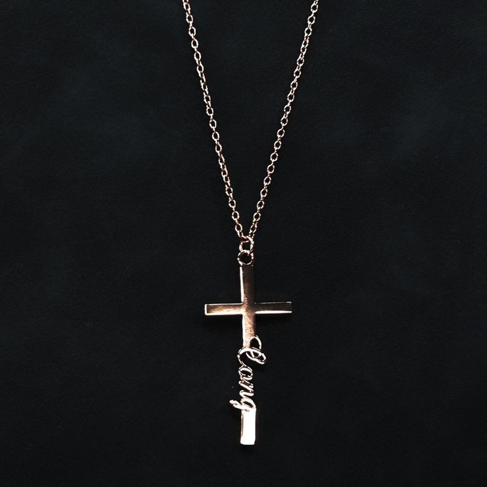 Personalized Name Cross Necklace