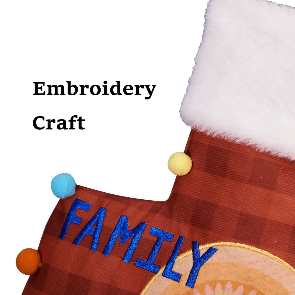 Personalized Name Jesus Cross Christian Christmas Stocking