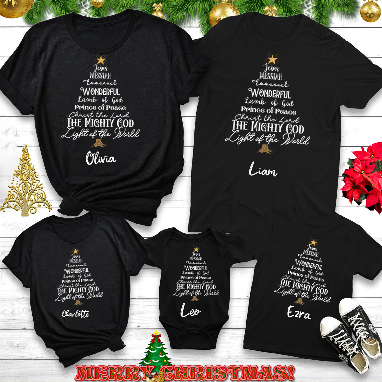 Be the Light Christian Christmas Youth Clothing
