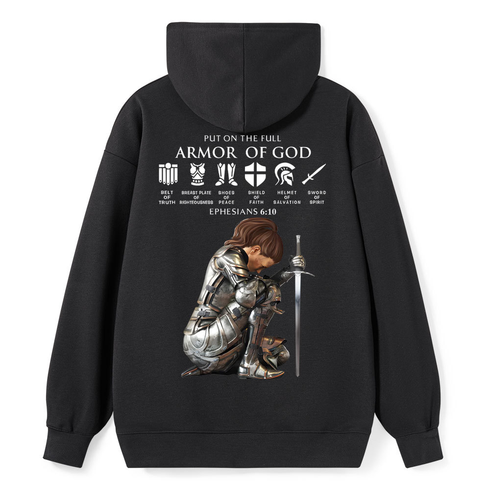 Personalized Name Put On The Full Armor Of God Hoodie Sale - GuidingCross