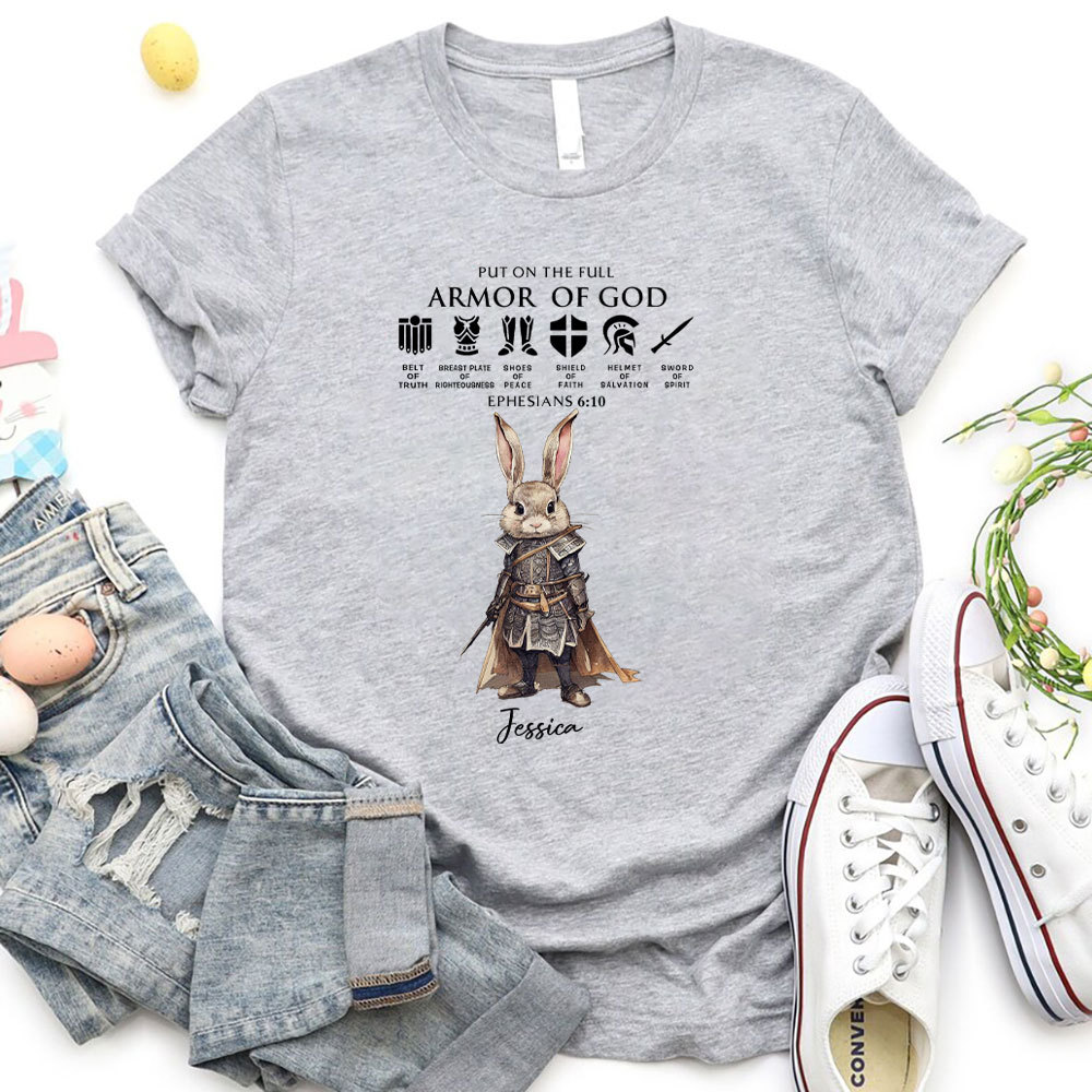 Personalized Put On The Full Of Armor Of God Christian T-Shirt