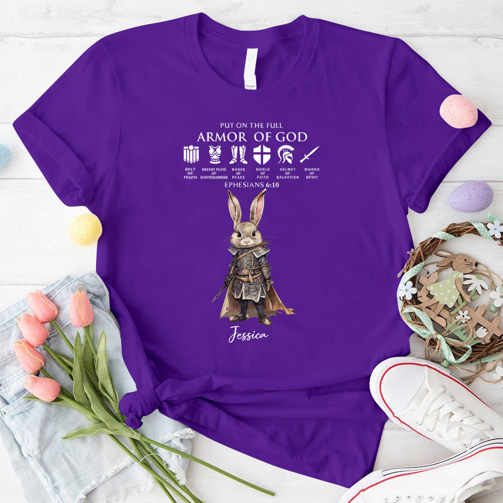 Personalized Put On The Full Of Armor Of God Christian T-Shirt
