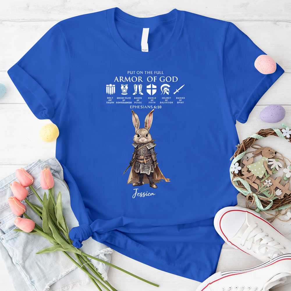 Personalized Put On The Full Of Armor Of God Christian T-Shirt
