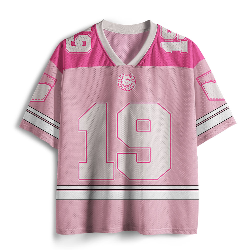 Personalized Siant Christian Pink Mesh Jersey