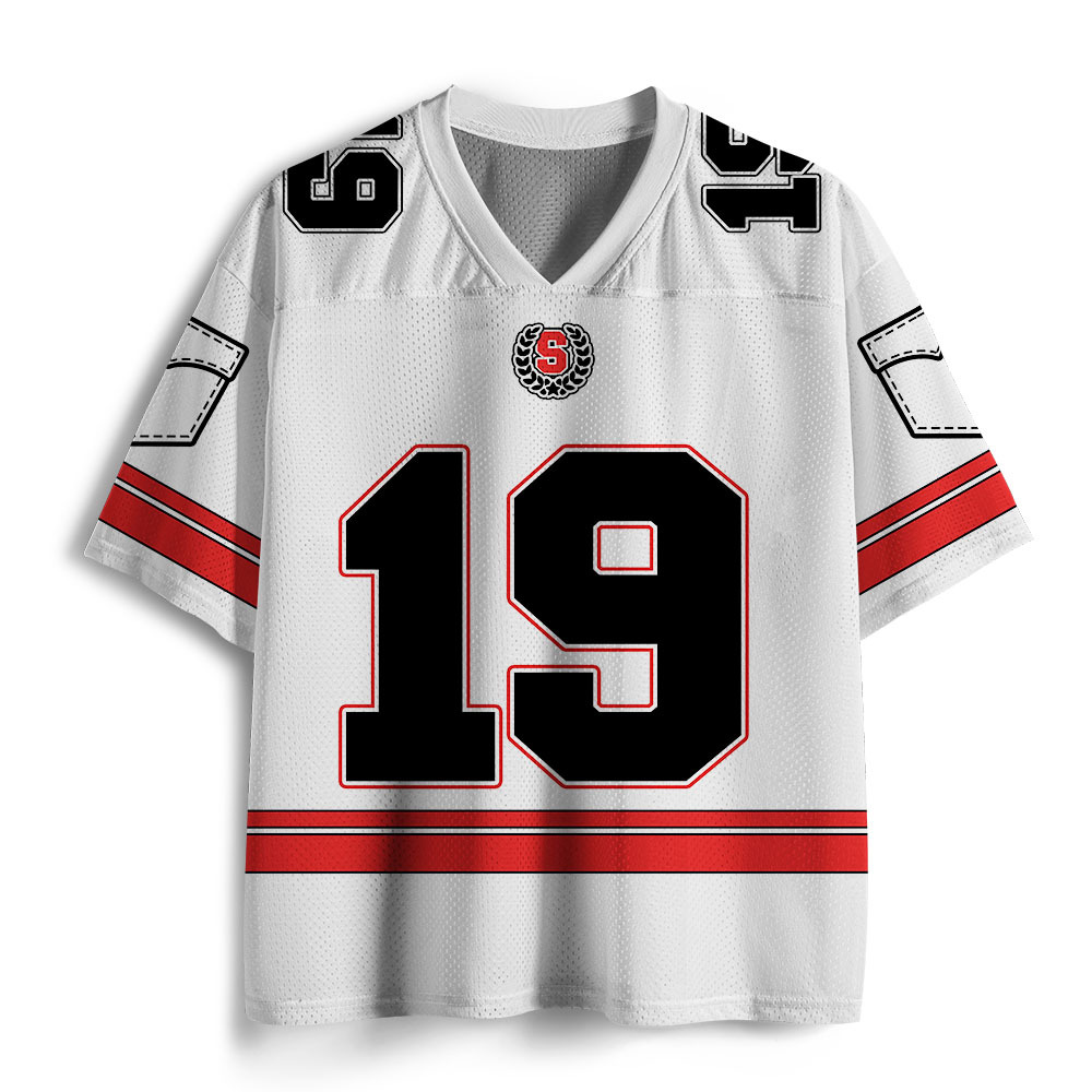 Personalized Siant Christian White Mesh Jersey