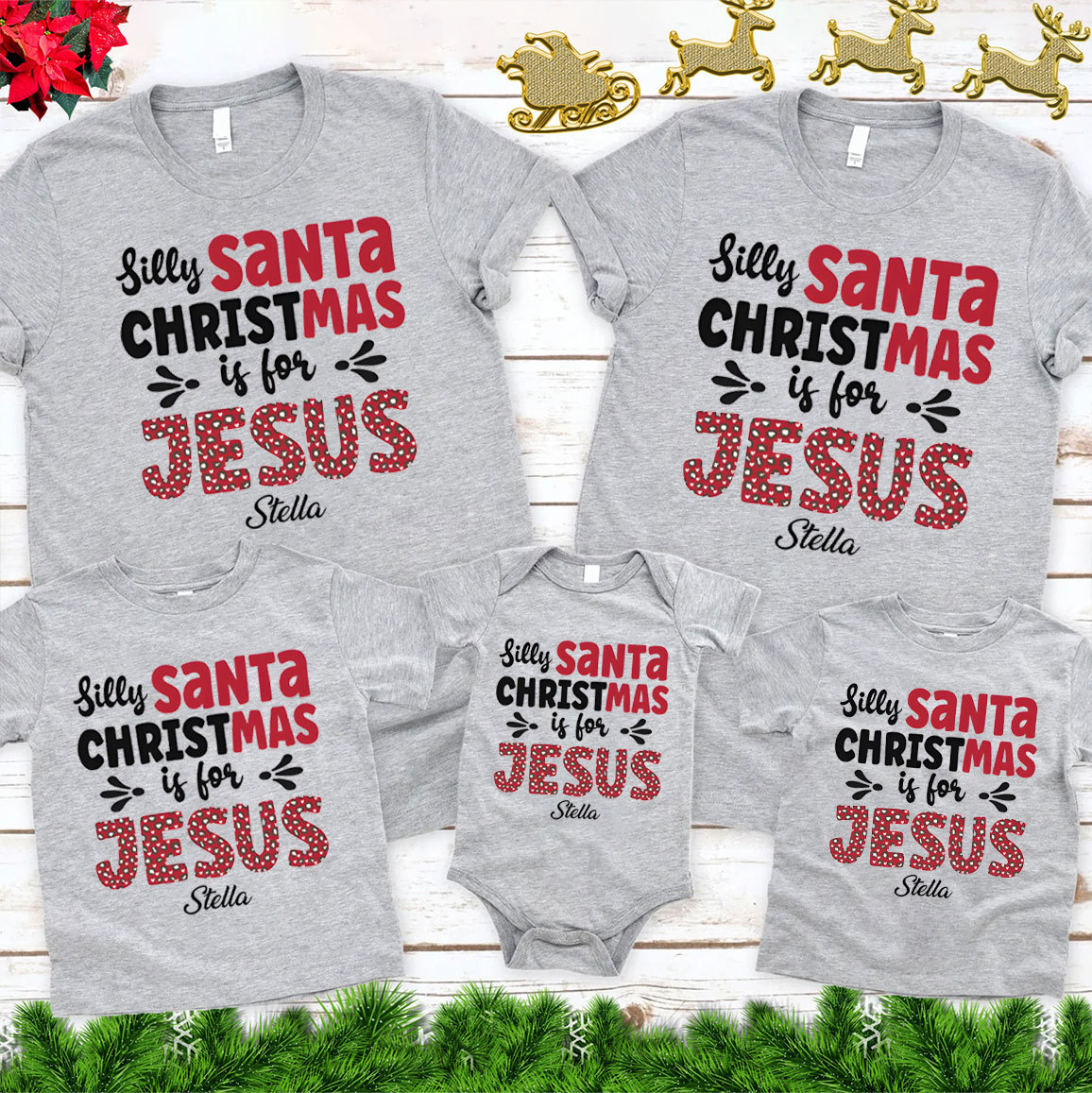 Personalized Have A Christ Filled Christmas Family Matching Shirts Sale - GuidingCross