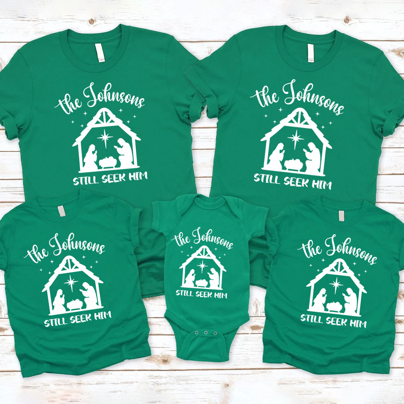 Personalized Still Seek Him Christmas Family Matching Shirts 