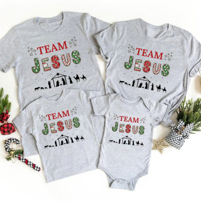 Personalized Team Jesus Family Matching Shirts