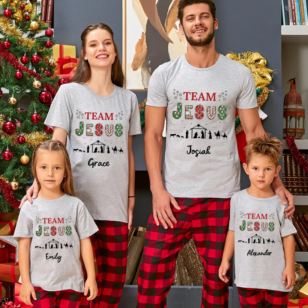 Personalized Team Jesus Family Matching Shirts