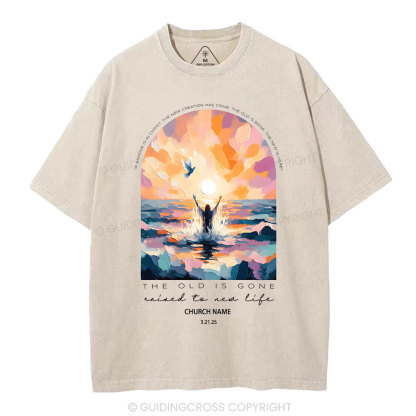 Personalized The Lord Is Gone Christian Washed T-Shirt