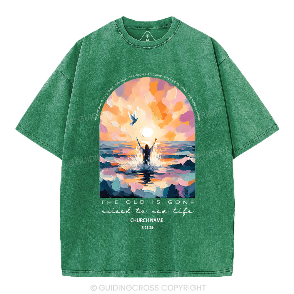 Personalized The Lord Is Gone Christian Washed T-Shirt