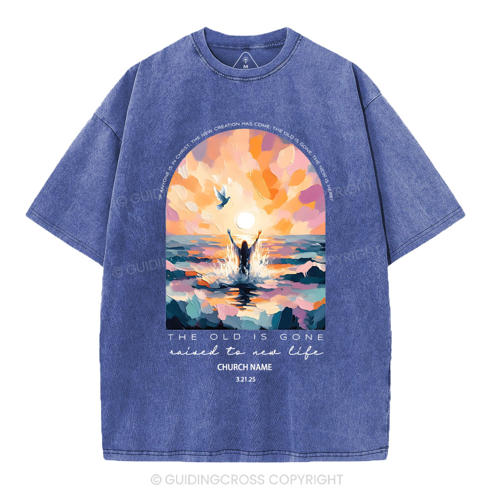 Personalized The Lord Is Gone Christian Washed T-Shirt