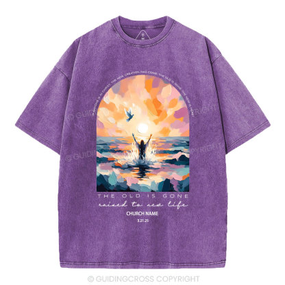 Personalized The Lord Is Gone Christian Washed T-Shirt