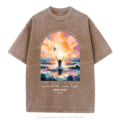 Personalized The Lord Is Gone Christian Washed T-Shirt