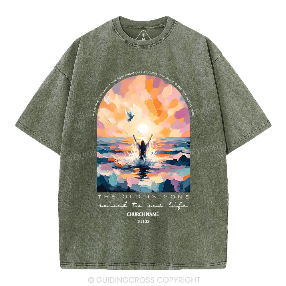 Personalized The Lord Is Gone Christian Washed T-Shirt