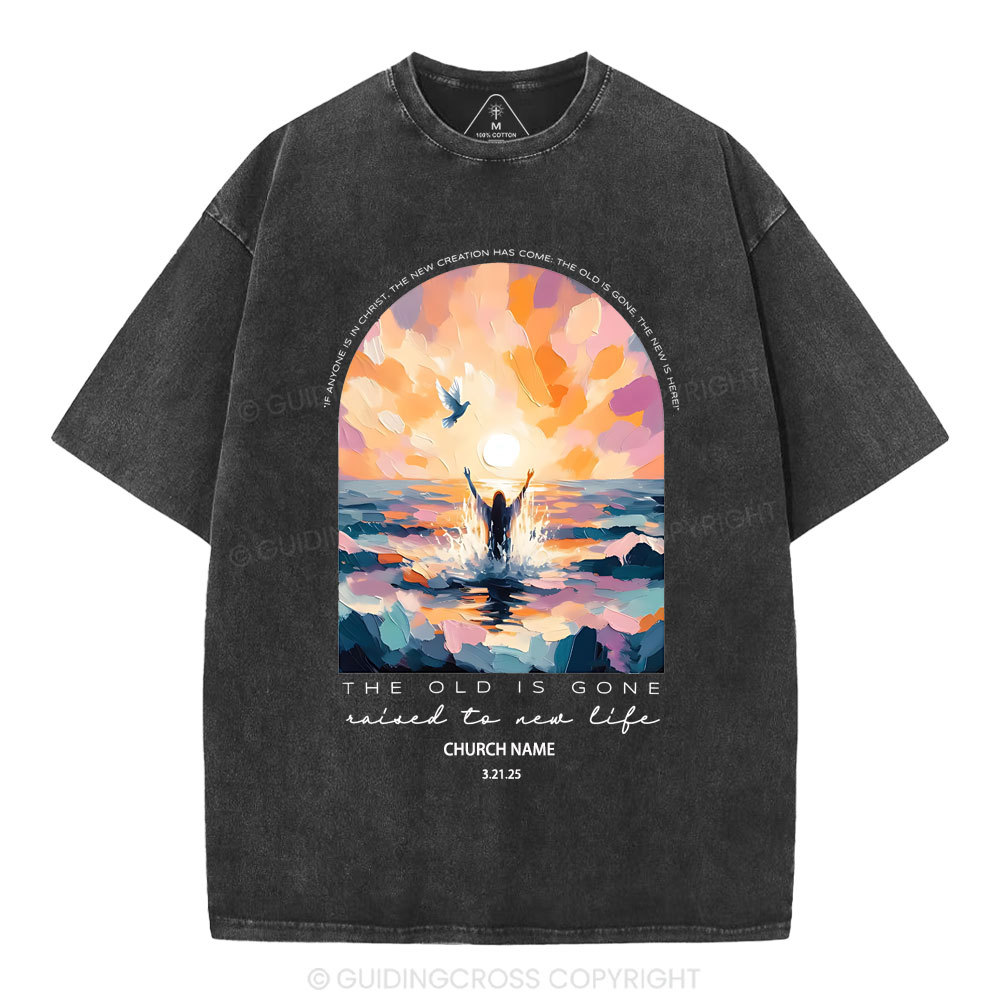 Personalized The Lord Is Gone Christian Washed T-Shirt