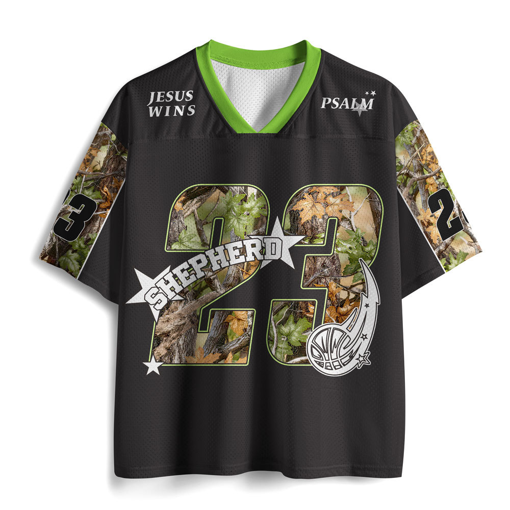 Personalized The Lord Is My Shepherd Christian Mesh Jersey