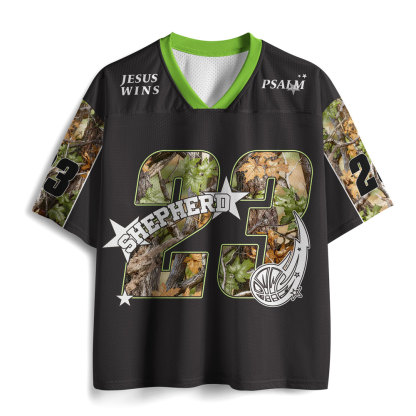 Personalized The Lord Is My Shepherd Christian Mesh Jersey