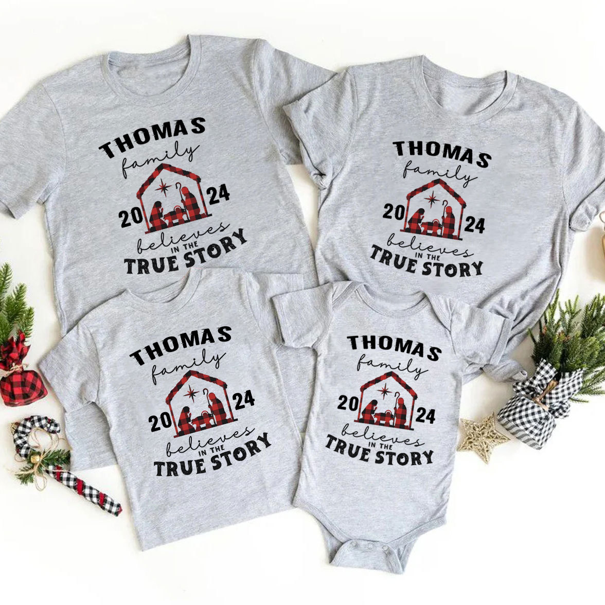 Personalized Have A Christ Filled Christmas Family Matching Shirts Sale - GuidingCross