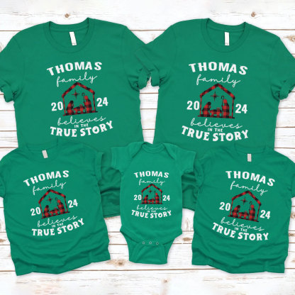 Personalized True Story Christmas Family Matching Shirts
