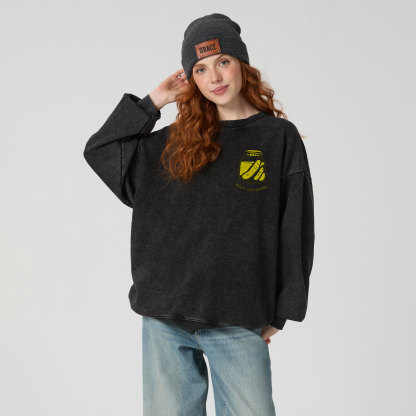 Pickles And Jesus Christian Washed Sweatshirt