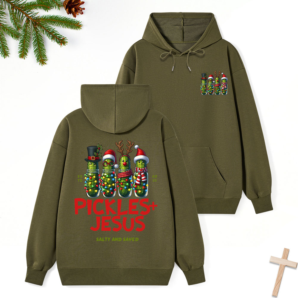 Pickles And Jesus Classic Christian Hoodie