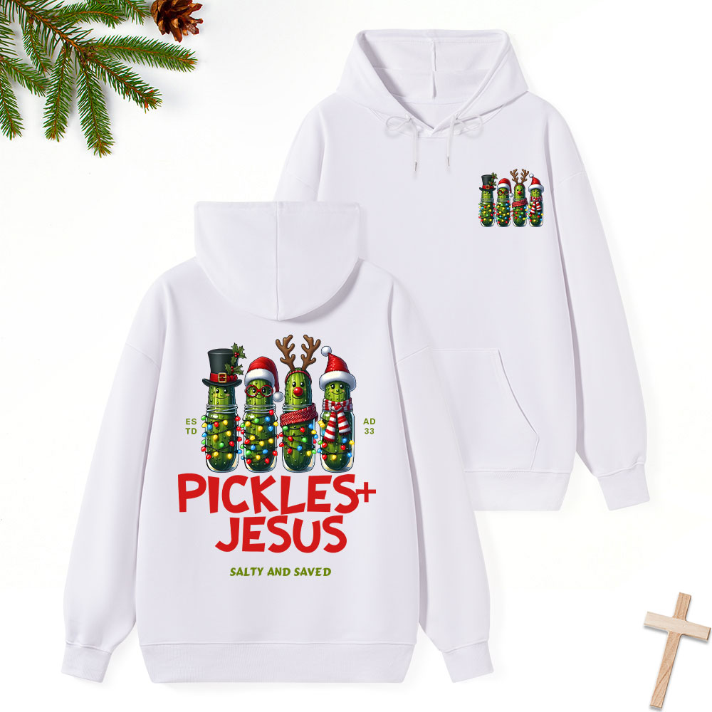 Pickles And Jesus Classic Christian Hoodie