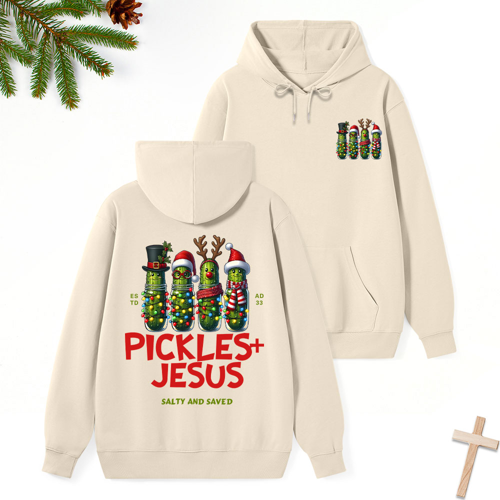 Pickles And Jesus Classic Christian Hoodie
