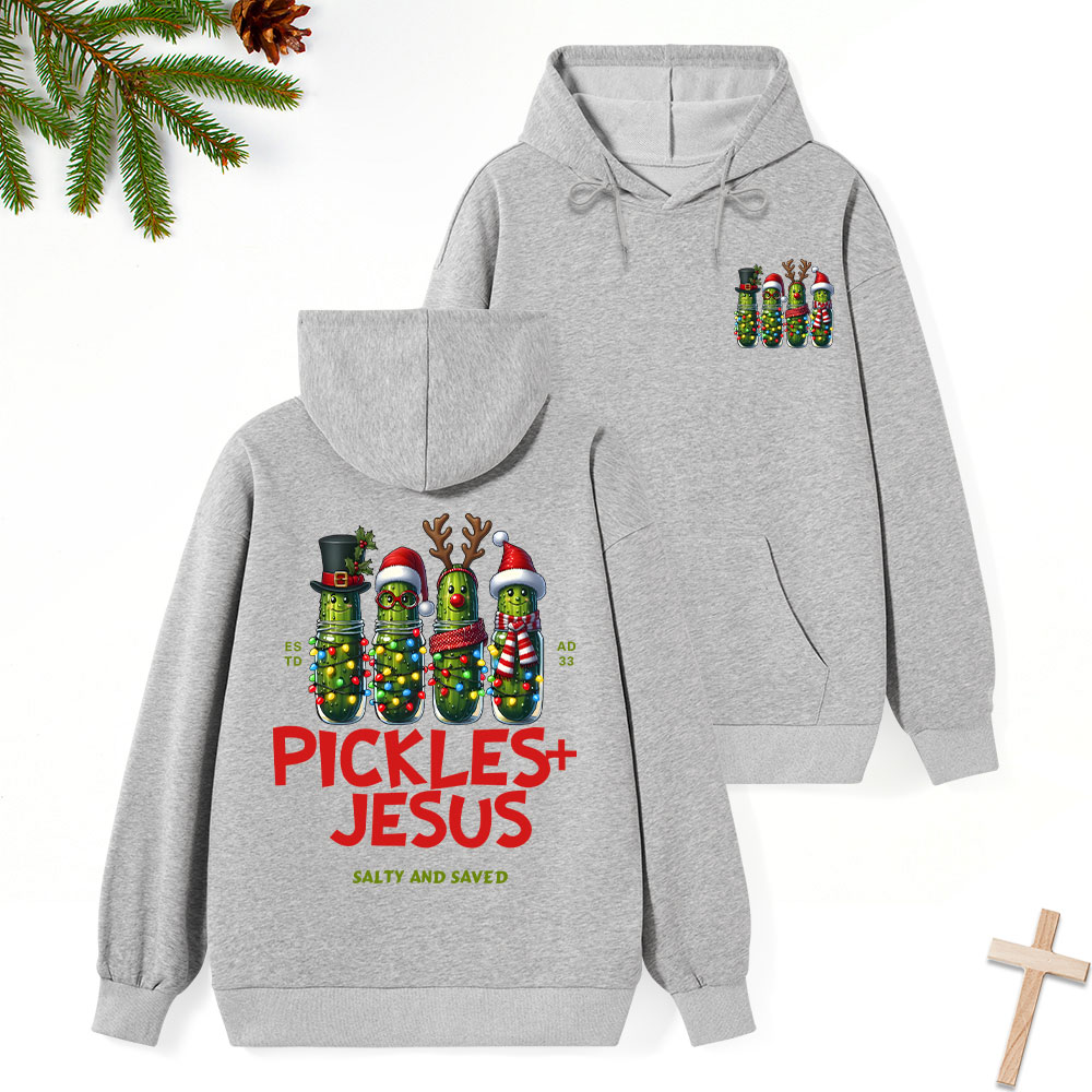 Pickles And Jesus Classic Christian Hoodie