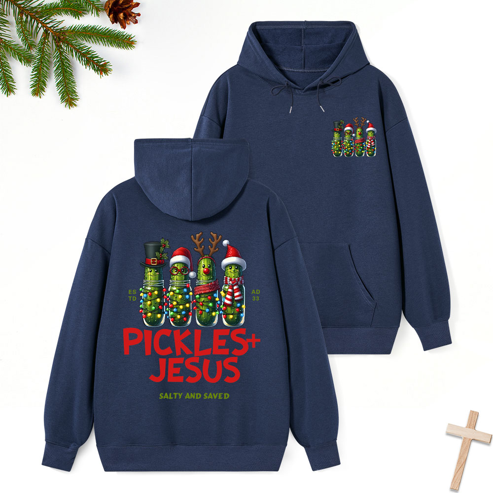 Pickles And Jesus Classic Christian Hoodie