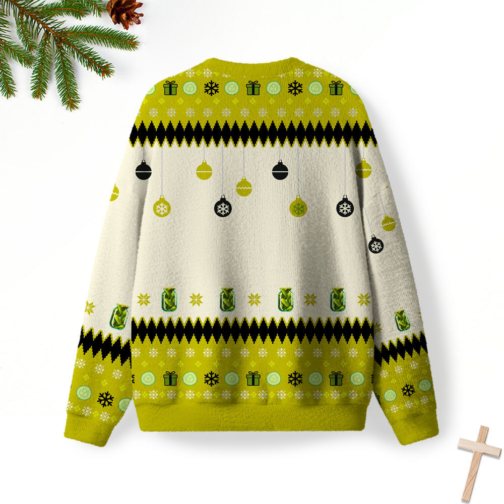 Pickles And Jesus Furry Christian Lightweight Sweater